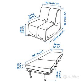 poltrona letto Ikea 