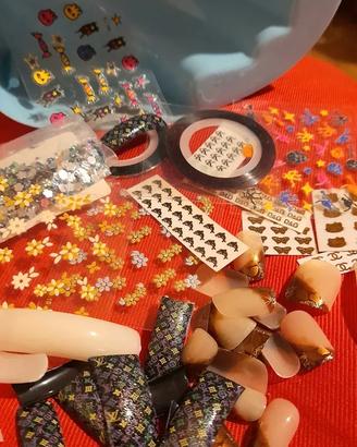 MANICURE MATERIALE NAIL ART NUOVO TIPS UNGHIE