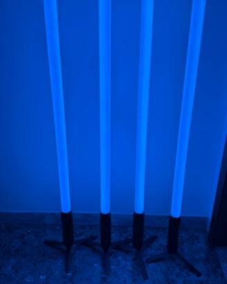 4 tubi led pixel wireless batteria