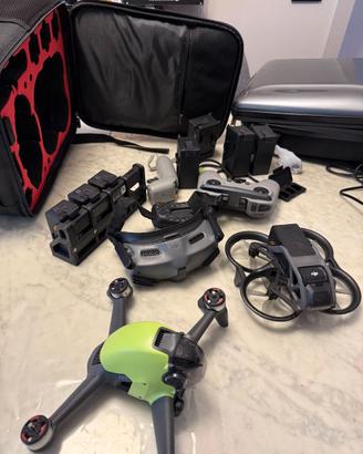 DJI FPV + DJI Avata + Visori + Controlli + altro