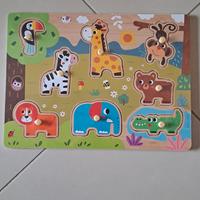 Puzzle animali legno NUOVO