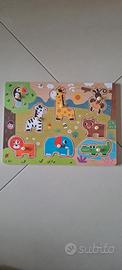 Puzzle animali legno NUOVO