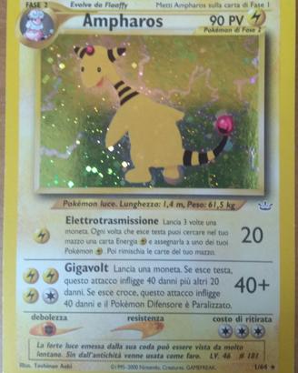 Carta Pokémon Ampharos - Neo Revelation