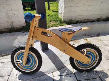 bici legno senza pedali 