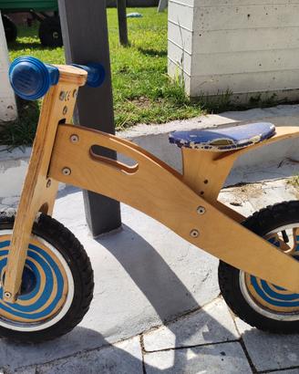 bici legno senza pedali 