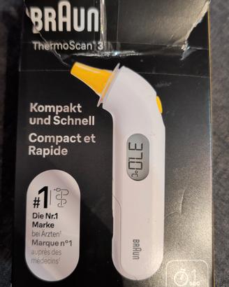 Terremoto auricolare Braun termoscan 3 rapido in 1