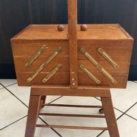 portafili cucito con rotelle vintage