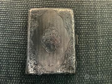 Porta carte da tasca in argento sterling