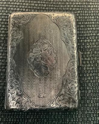 Porta carte da tasca in argento sterling