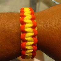 Bracciale intrecciato AS Roma calcio