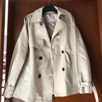 Trench corto beige i-silk, taglia M