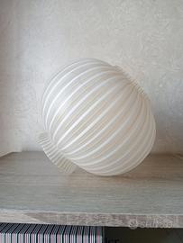 Paralume in vetro decorato - Vintage 