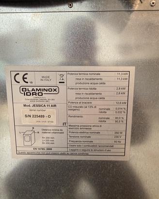 Stufa a pellet ventilata LAMINOX 11kw