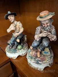 Coppia Statuine Porcellana Vintage - Made in Italy