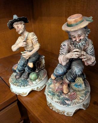 Coppia Statuine Porcellana Vintage - Made in Italy