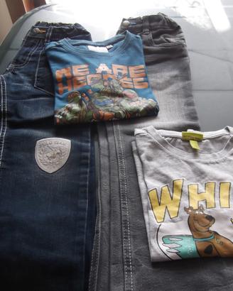 Lotto vestiti usati bambino bimbo anni 4-5 maschio