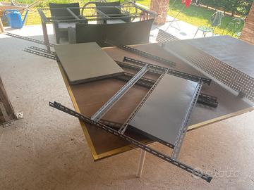 Piani e barre per scaffalature metalliche zincate