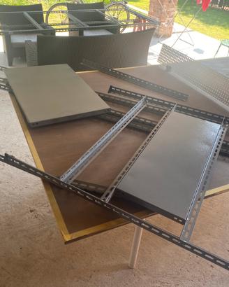 Piani e barre per scaffalature metalliche zincate