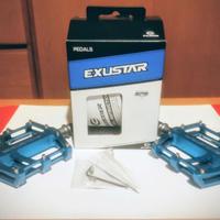 Pedali MTB flat Exustar modello E-PB525-BL