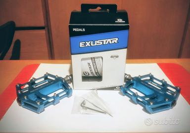 Pedali MTB flat Exustar modello E-PB525-BL