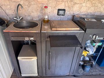 Cucina da esterno giardino
