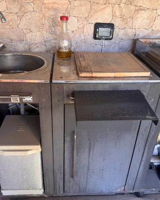 Cucina da esterno giardino