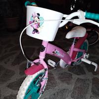 Bici  bimba 12 pollici con rotelle