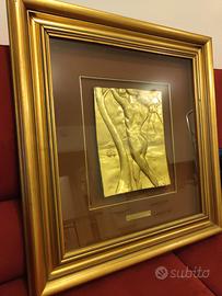 Quadro Dali Adamo oro bassorilievo ed limitata