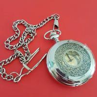 Orologio Da Tasca Taschino Quarzo Cipolla Con Cate