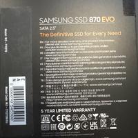 SSD  2TB Samsung Hard Disk