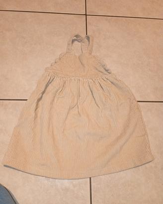 Salopette Kiabi beige in velluto