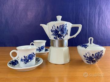 Set Caffettiera POF tipo Flory, vintage