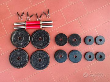 Set Manubri 36kg – Ghisa e Acciaio