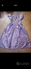 Vestito carnevale principessa Rapunzel