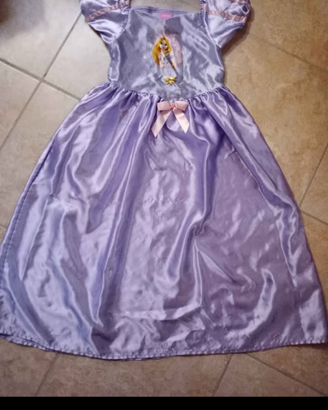 Vestito carnevale principessa Rapunzel