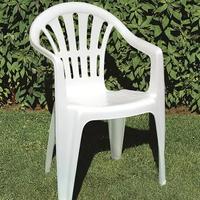 COPPIA SEDIE GIARDINO PLASTICA
