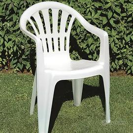 COPPIA SEDIE GIARDINO PLASTICA