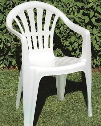 COPPIA SEDIE GIARDINO PLASTICA
