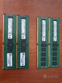 RAM SERVER ECC DDR4 2x 16gb o 4x 8gb