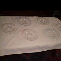 Servizio piattini dolce x6 - vetro soffiato Murano