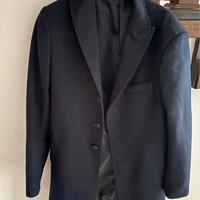 Cappotto blu scuro da uomo