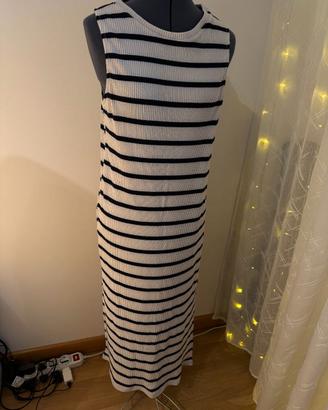 vestito in cotone senza maniche