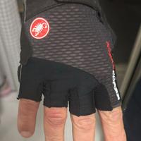Guanti da ciclismo castelli rosso corsa
