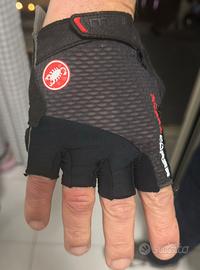 Guanti da ciclismo castelli rosso corsa