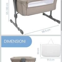 Culla next to me Chicco. Colore Dune. Nuovo.