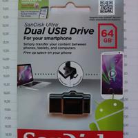 Pen drive dual otg SanDisk 64gb