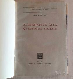 Raro 1957 FIACCADORI Questione sociale CON DEDICA 