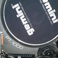 2 GIRADISCHI PREOFESSIONALI GEMINI PT-1000