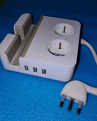 Multipresa BTicino S3712 - 3 USB + 2  Schuko