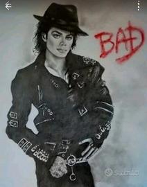Michael Jackson- ritratto a carboncino